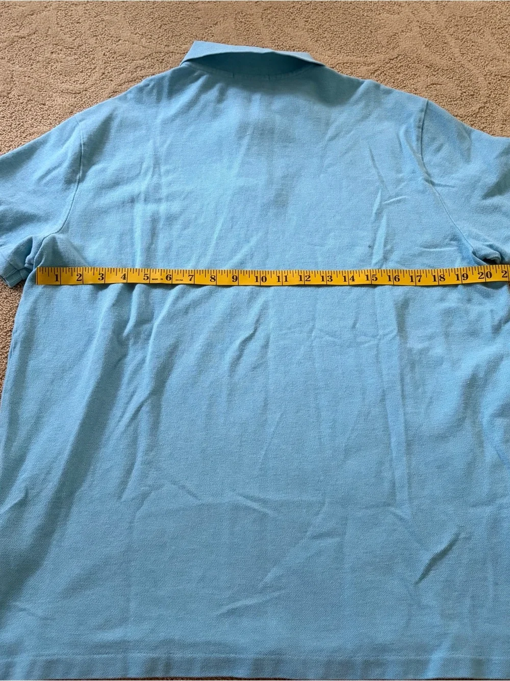 Polo by Ralph Lauren Light Blue Polo with Yellow Pony